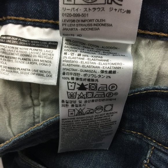 Levis 505 Mens Jeans 36x30 Regular Fit Straight Leg Medium Wash Blue Denim - Picture 9 of 12